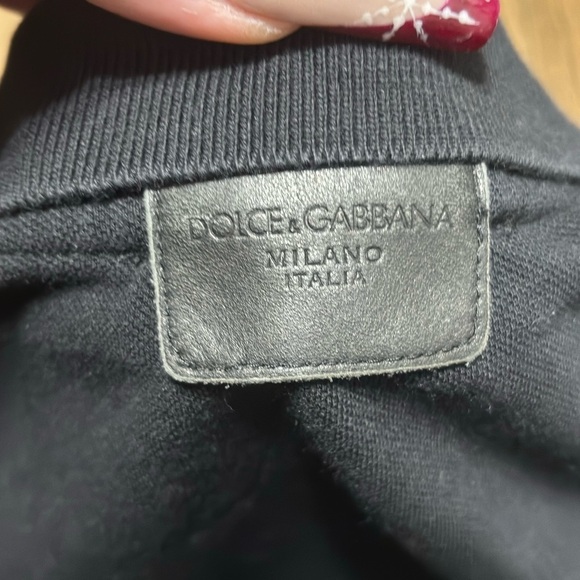 Dolce & Gabbana men’s black 2 button polo shirt size 52 - Picture 7 of 8